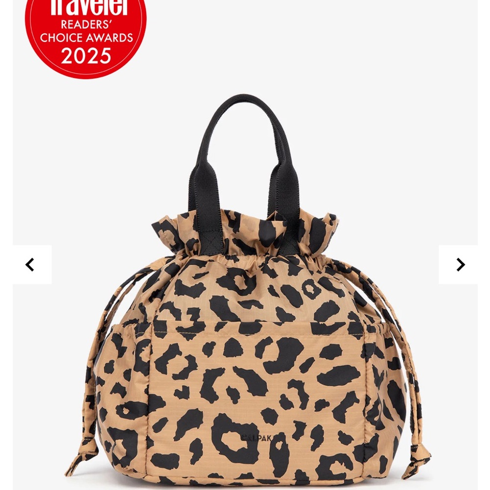 Calpak Insulated Lunch Bag In Cheetah